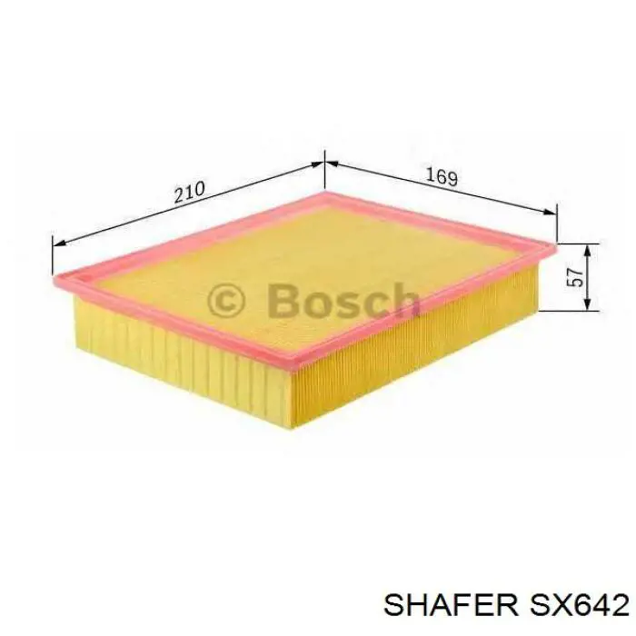 SX642 Shafer filtro de ar