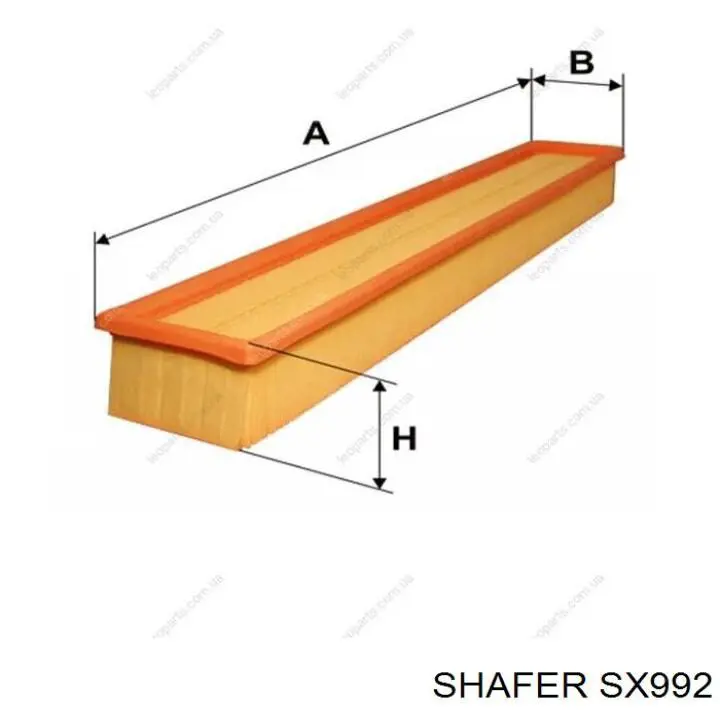 SX992 Shafer filtro de ar