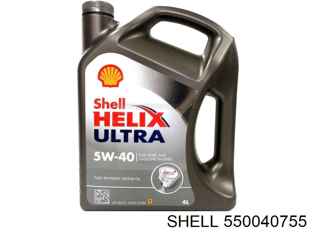 Моторное масло Shell Helix Ultra 5W-40 Синтетическое 4л (550040755)