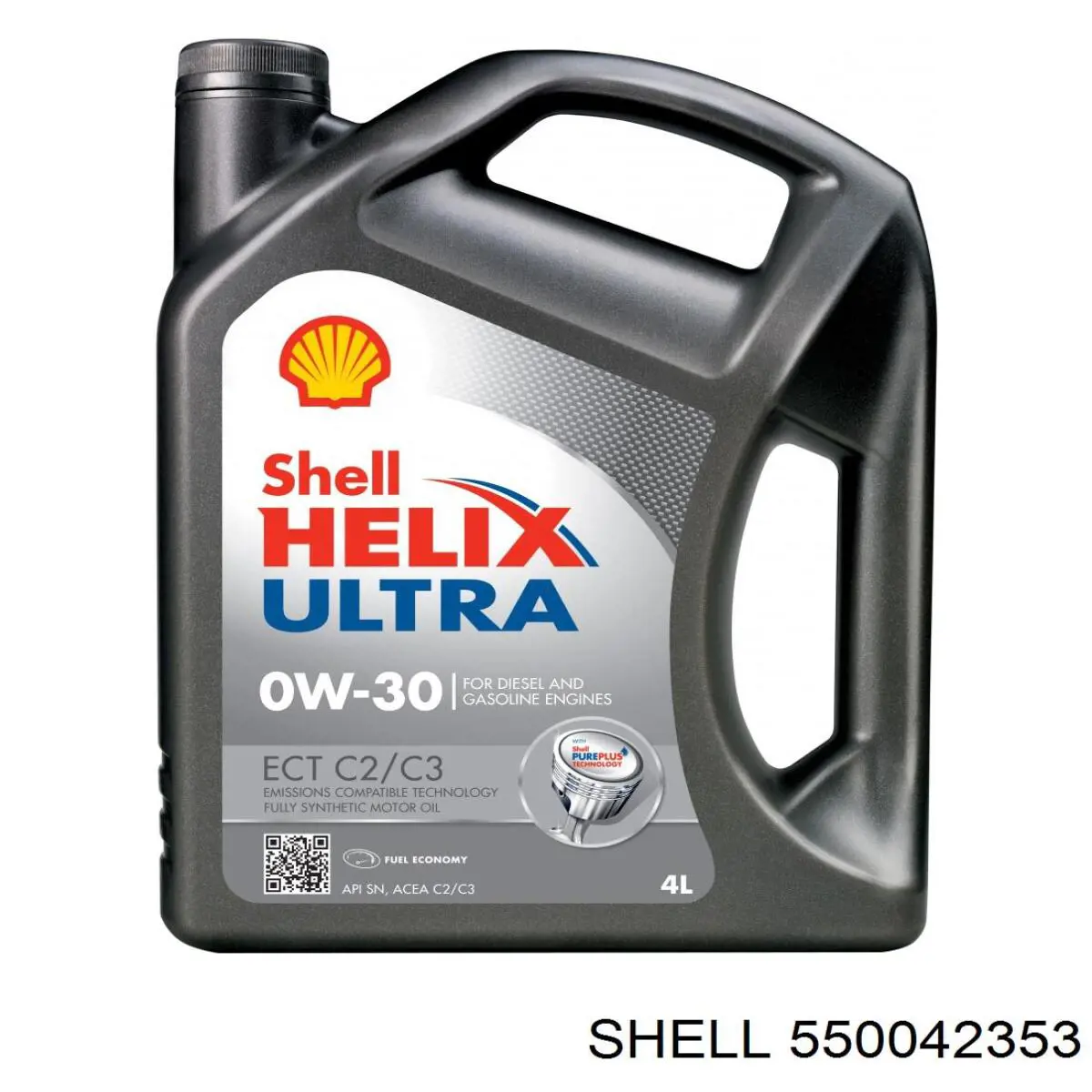 Моторное масло Shell Helix Ultra ECT C2/C3 0W-30 Синтетическое 4л (550042353)