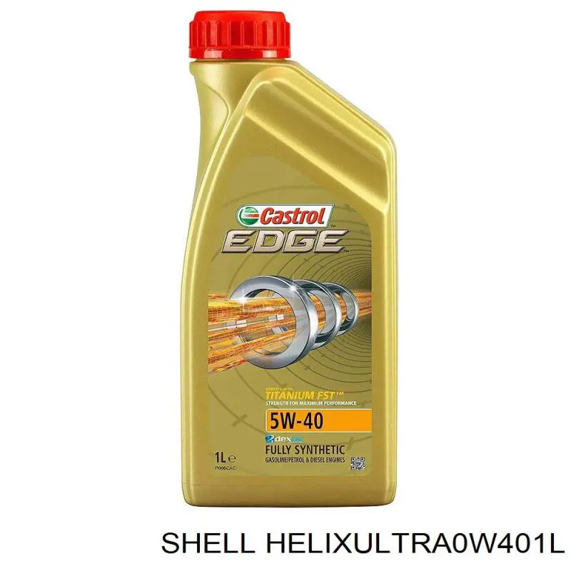 Моторное масло Shell Helix Ultra 0W-40 Синтетическое 1л (HELIXULTRA0W401L)