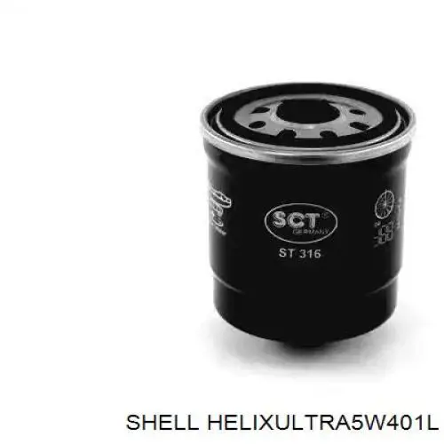 Моторное масло Shell Helix Ultra 5W-40 Синтетическое 1л (HELIXULTRA5W401L)