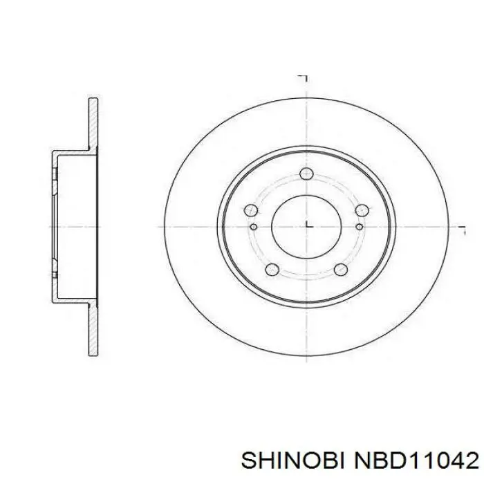 Тормозные диски NBD11042 Shinobi