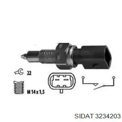 Датчик включения фонарей заднего хода 3234203 Sidat