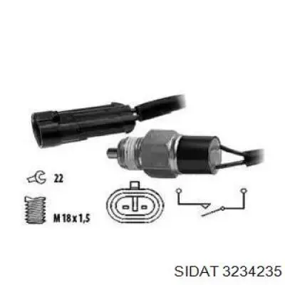 46817710 Fiat/Alfa/Lancia sensor de ativação das luzes de marcha à ré