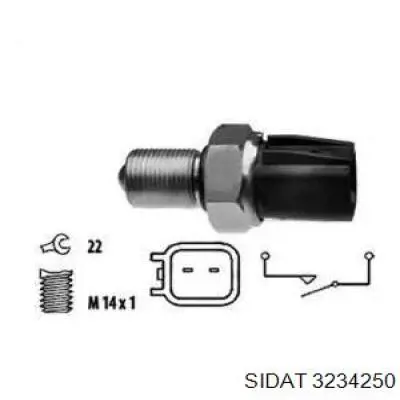 Датчик включения фонарей заднего хода 3234250 Sidat