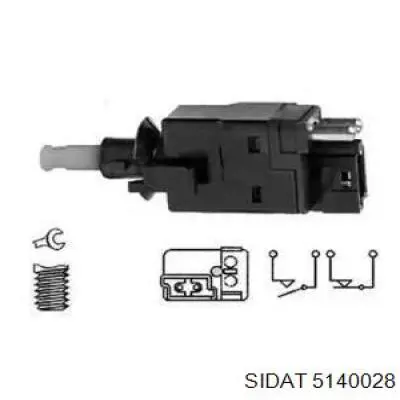 Датчик включения стопсигнала 5140028 Sidat