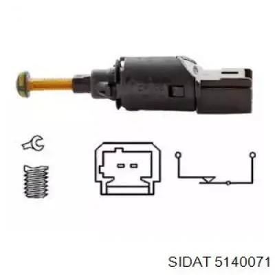 Датчик включения стопсигнала 5140071 Sidat