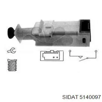 Датчик включения стопсигнала 5140097 Sidat