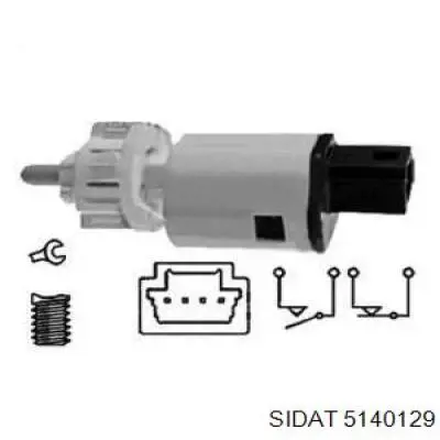 Датчик включения стопсигнала 5140129 Sidat