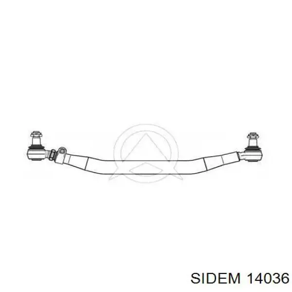 Тяга рулевая центральная 14036 Sidem