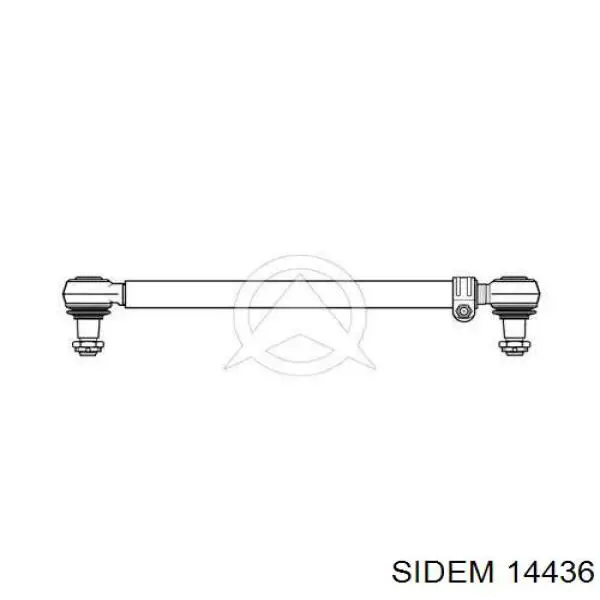 Тяга рулевая передней подвески продольная 14436 Sidem