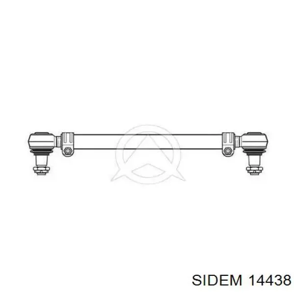 Тяга рулевая в сборе 14438 Sidem