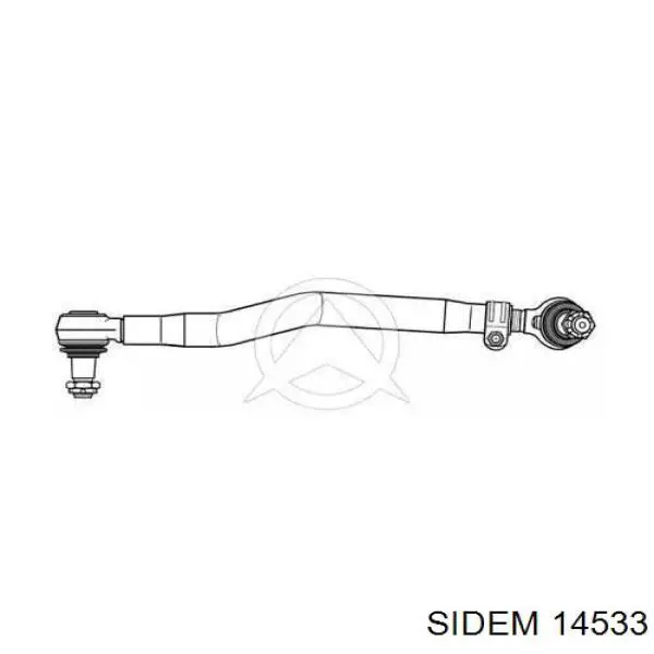Тяга рулевая передней подвески продольная 14533 Sidem