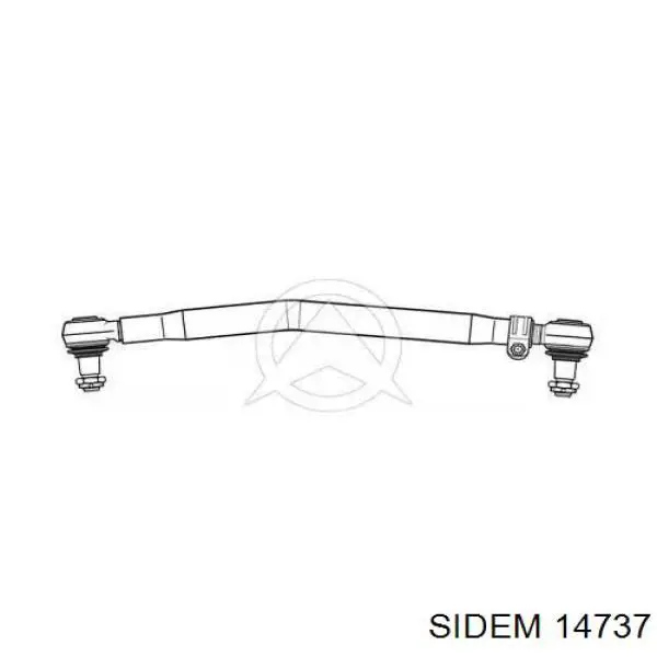 Тяга рулевая передней подвески продольная 14737 Sidem
