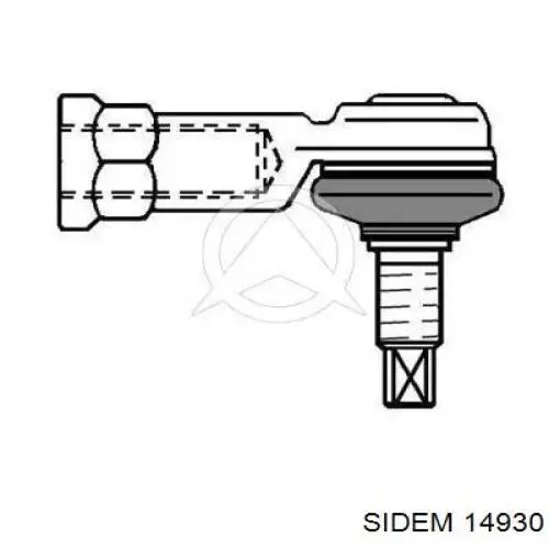 Наконечник тяги КПП 14930 Sidem