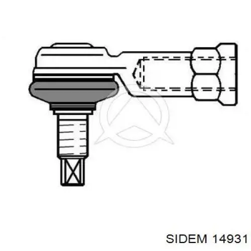 Наконечник тяги КПП 14931 Sidem