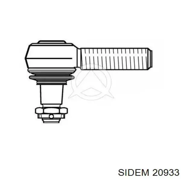 Наконечник поперечной рулевой тяги 20933 Sidem