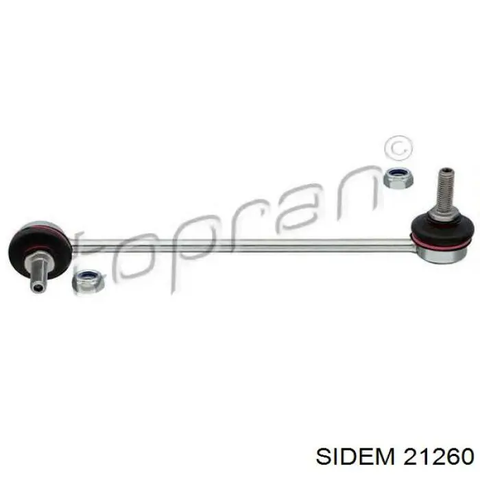 Стойка переднего стабилизатора левая 21260 Sidem