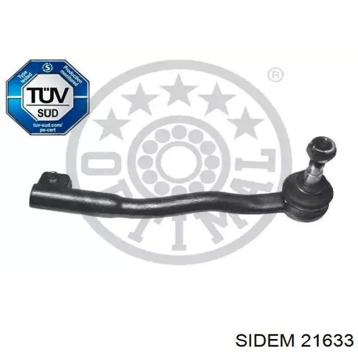 Наконечник центральной рулевой тяги правый Sidem 21633 цена, от 21.20 USD
