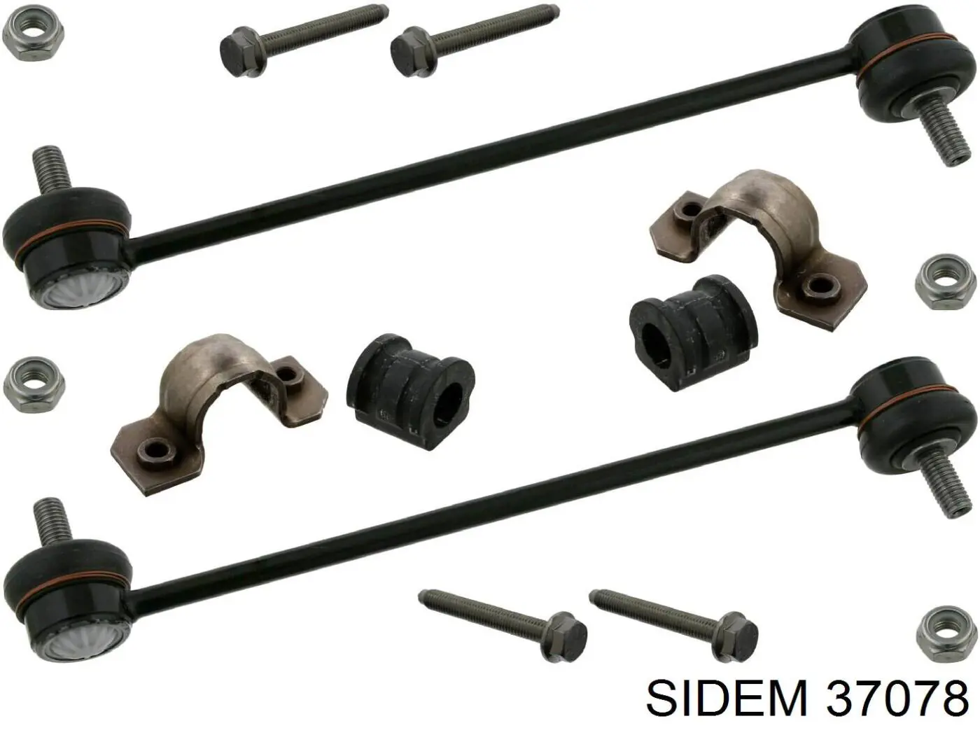 Рычаг передней подвески верхний, левый Sidem 37078