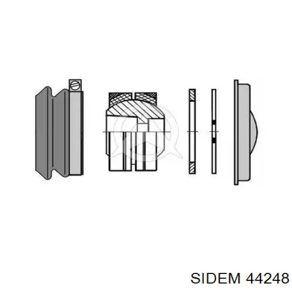 Ремкомплект шара лучевой тяги 44248 Sidem