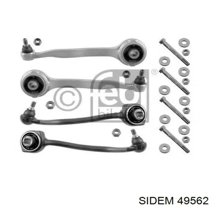 Комплект рычагов задней подвески Sidem 49562