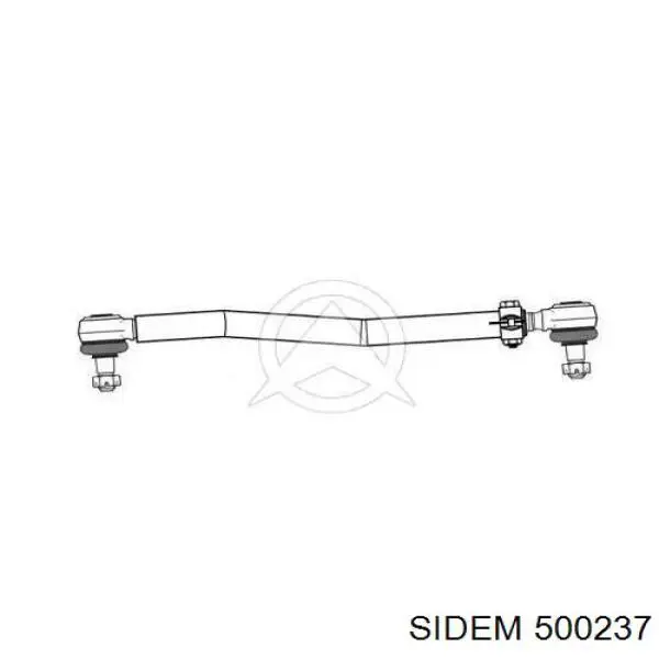 Тяга рулевая передней подвески продольная 500237 Sidem