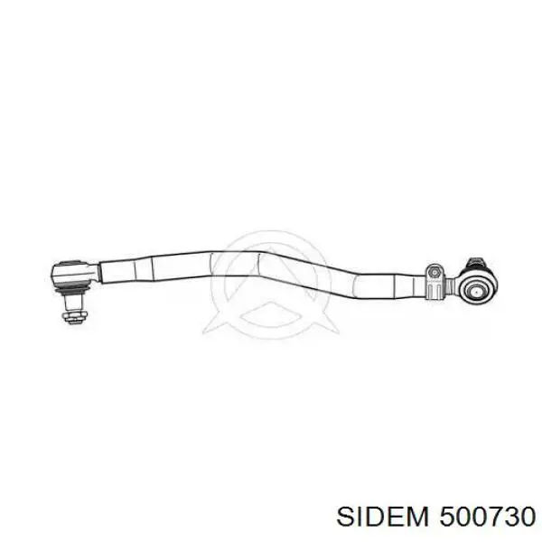 Тяга рулевая передней подвески продольная 500730 Sidem