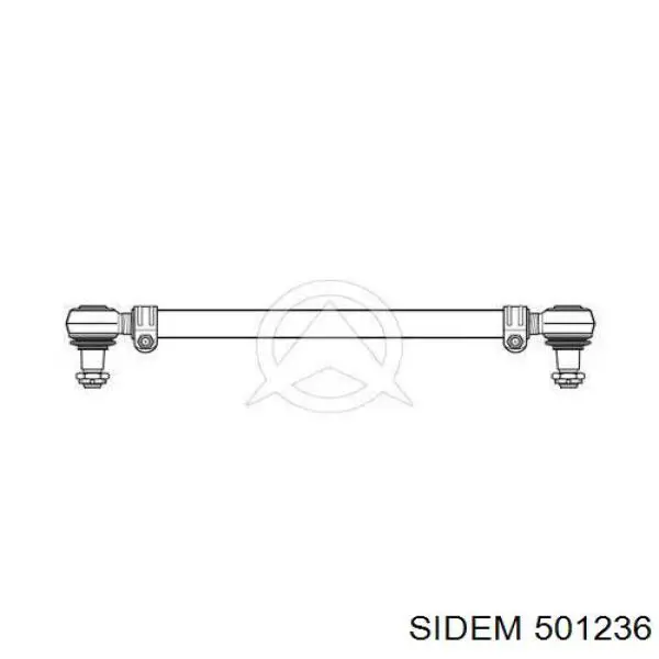 Тяга рулевая в сборе 501236 Sidem