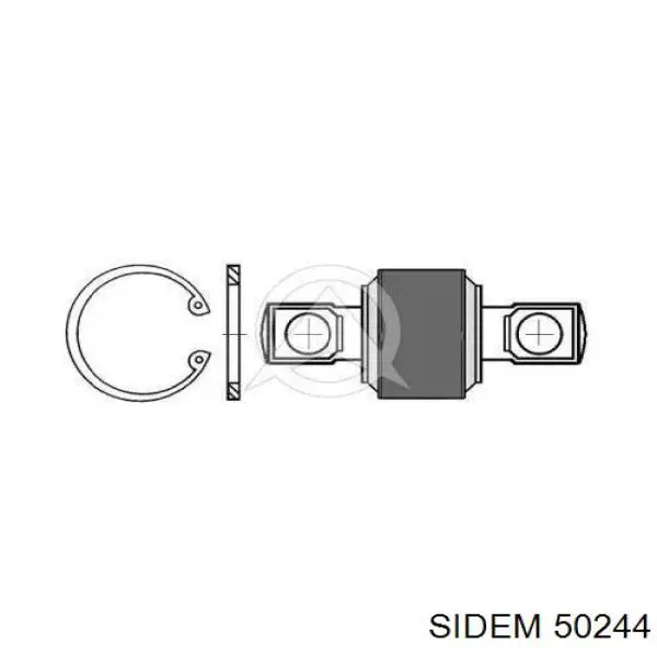 Сайлентблок задней реактивной тяги 50244 Sidem