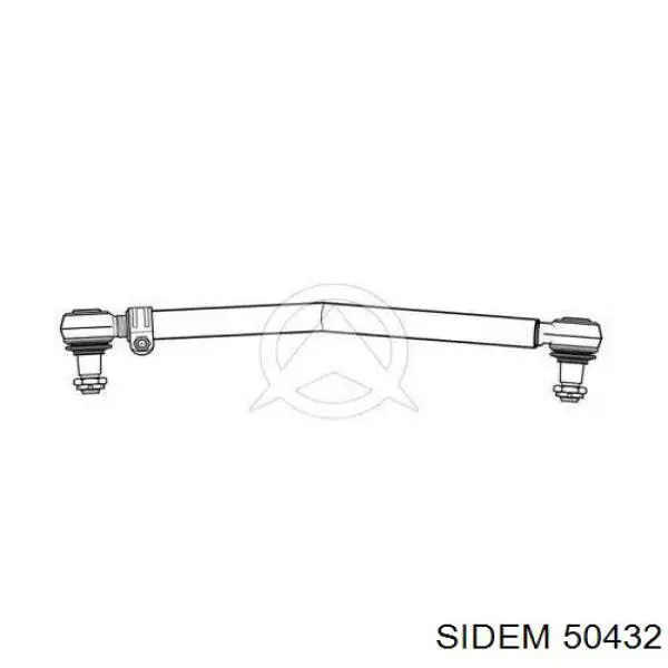 Тяга рулевая передней подвески продольная 50432 Sidem