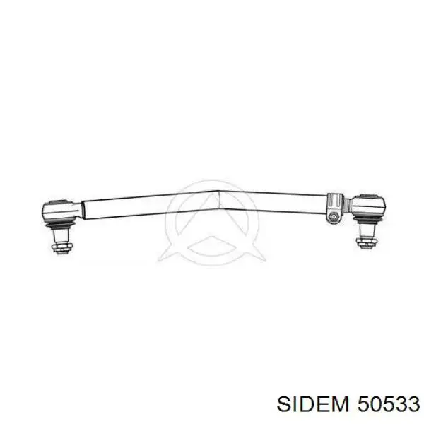 Тяга рулевая передней подвески продольная 50533 Sidem