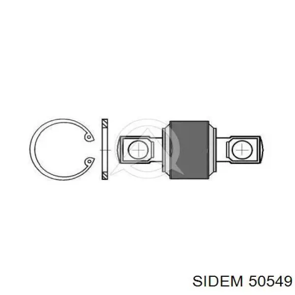 Сайлентблок задней реактивной тяги 50549 Sidem