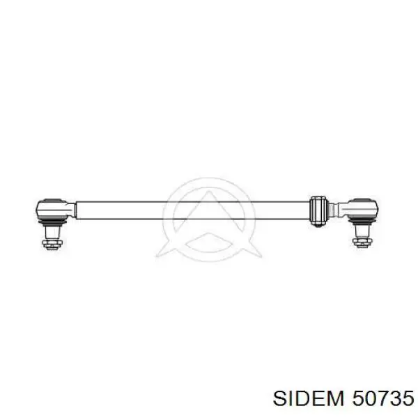 Тяга рулевая передней подвески продольная 50735 Sidem