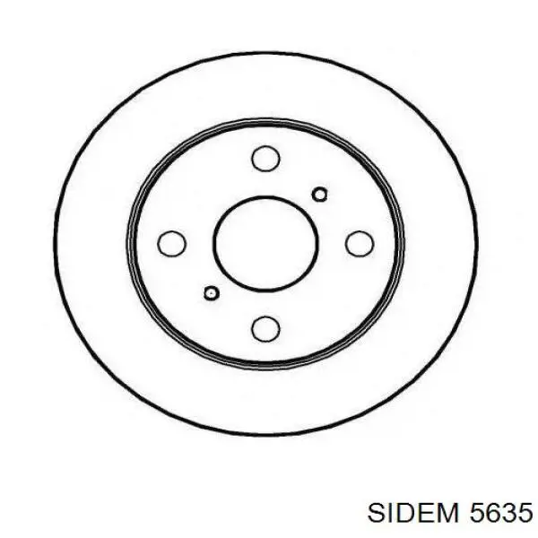 Наконечник рулевой тяги Sidem 5635