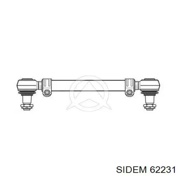 Тяга рулевая в сборе 62231 Sidem