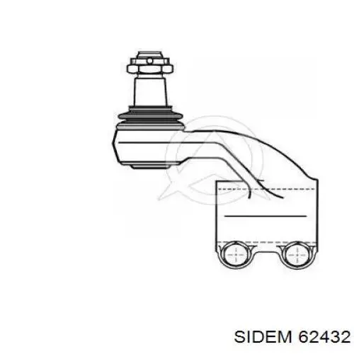 Рулевой наконечник 62432 Sidem