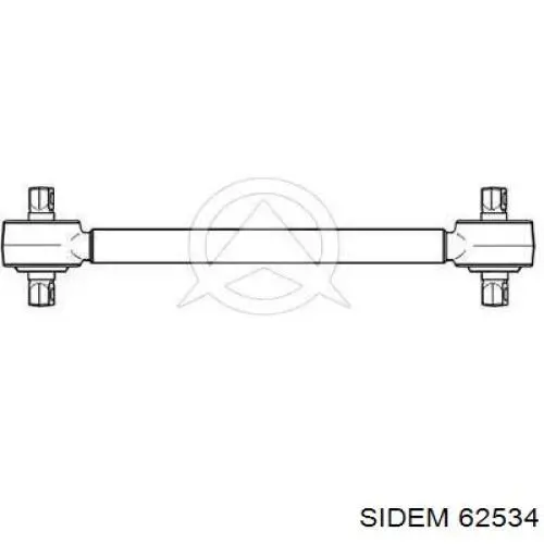 Нижний рычаг задней подвески 62534 Sidem