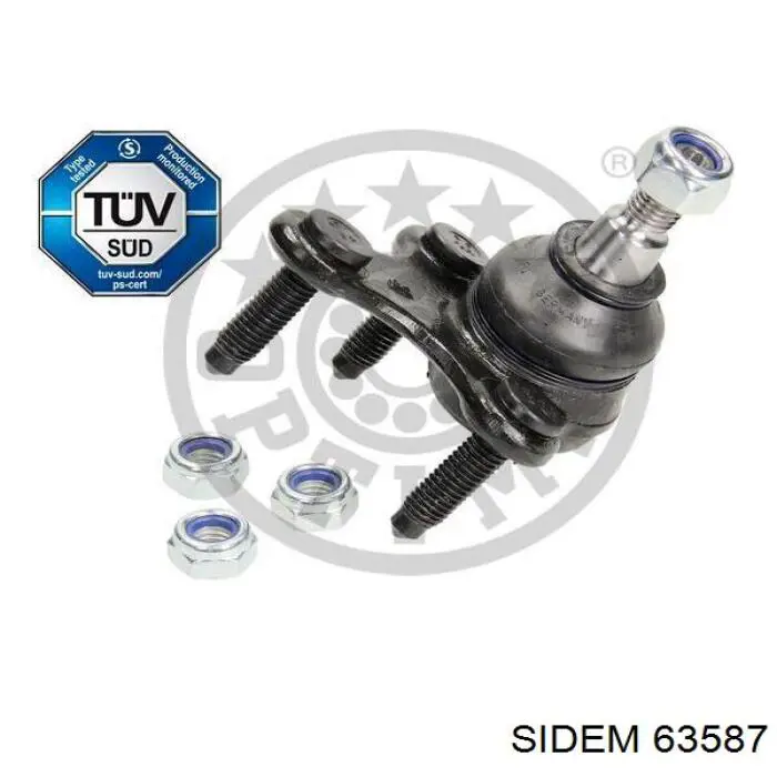 Нижняя правая шаровая опора Sidem 63587 цена, от 18.29 USD