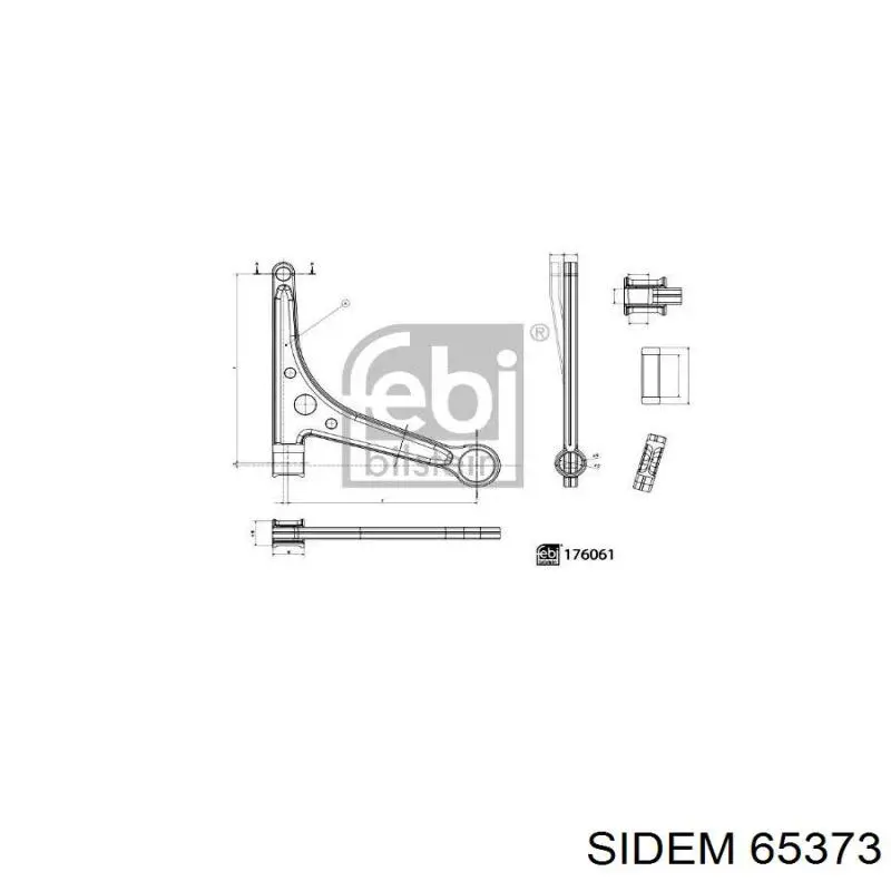 Балансир подвески задний правый Denckermann D120622 цена, от 108.30 USD