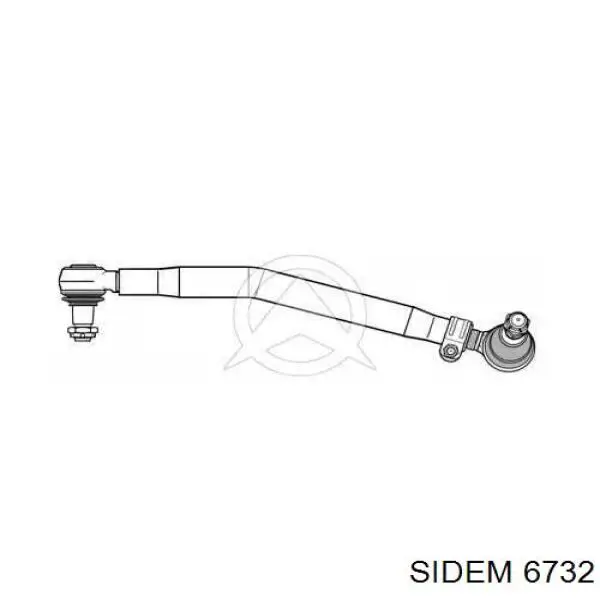 Тяга рулевая в сборе 6732 Sidem