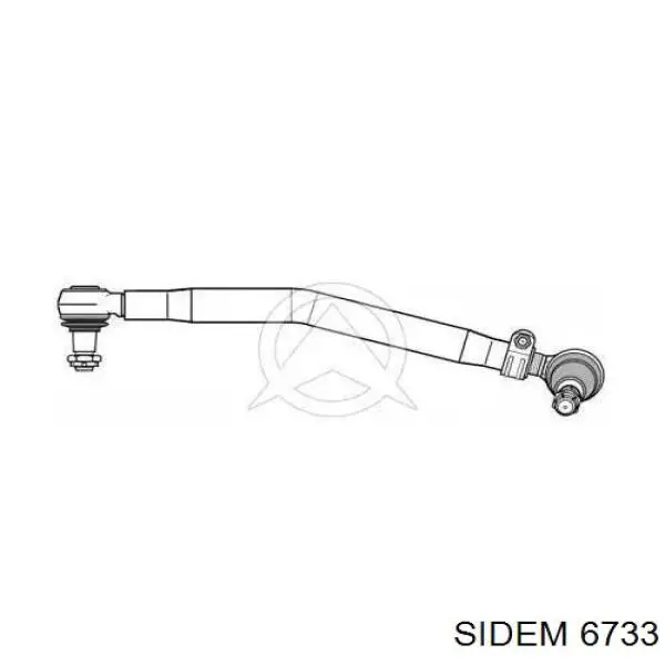 Тяга рулевая передней подвески продольная 6733 Sidem