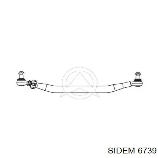 Тяга поперечная реактивная передней подвески 6739 Sidem