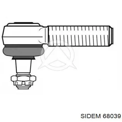 Наконечник тяги КПП 68039 Sidem