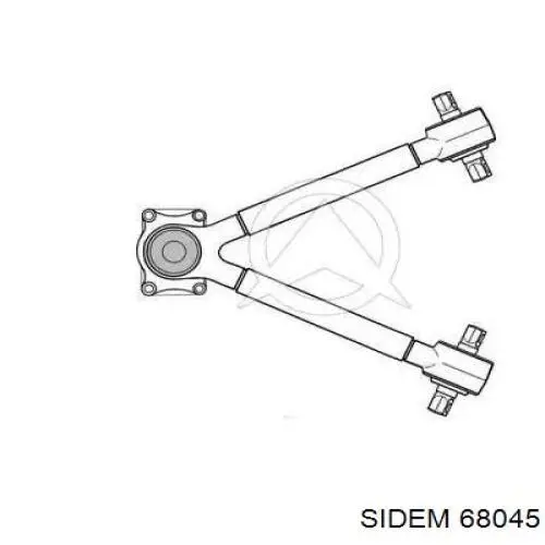 Тяга поперечная реактивная задней подвески 68045 Sidem