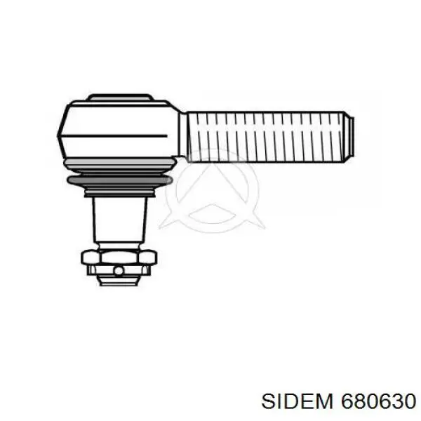 680630 Sidem наконечник центральной рулевой тяги левый