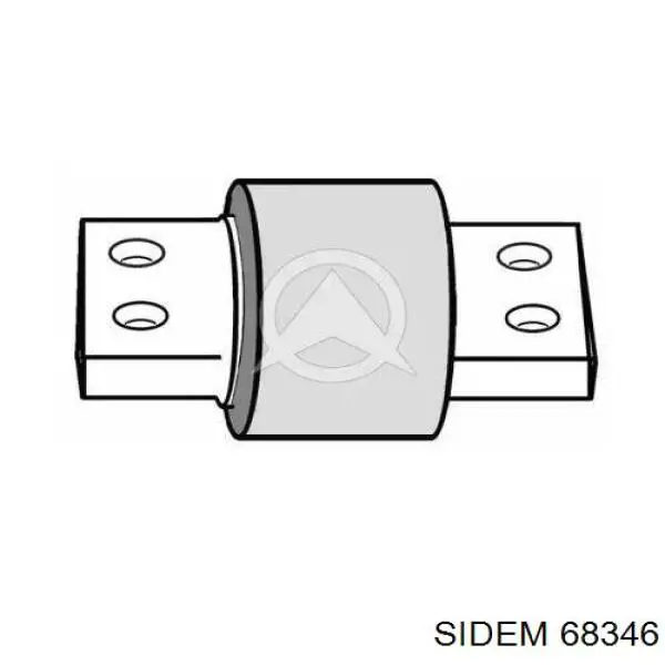 Сайлентблок задней реактивной тяги 68346 Sidem