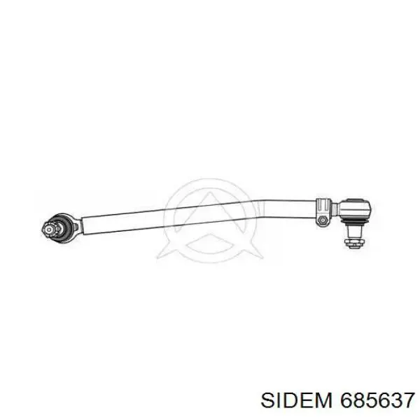 Тяга рулевая в сборе 685637 Sidem