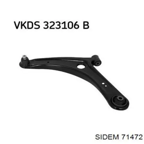 Левый рычаг передней нижней подвески Sidem 71472 цена, от 50.68 USD